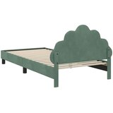  za djecu s uzglavljem Morska zelena 80 x 200 cm Baršun | shoptok.hr