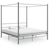  Okvir za krevet s nadstrešnicom sivi metalni 180 x 200 cm Cijene