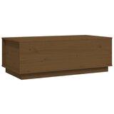 Maison Chic Klubska mizica - kavna mizica - Nizka mizica medeno rjava 100x50x35 cm trdna borovina, (21754474) Cene