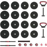  4-u-1 set bućica Crna i crvena 121 x 19 5 x 19 5 cm | shoptok.hr