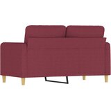  Dvosjed od tkanine crvena boja vina 120 cm | Eponuda.com