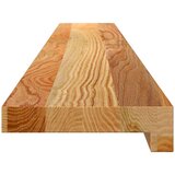  Okenske police 2 kosa svetlo rjava 120x15x2 cm trdna hrastovina | Shoptok.si