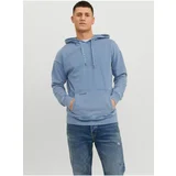 Jack & Jones Blue Mens Hoodie Drew - Men