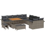  Sjedeća garnitura za vrt 13 kom. Siva poliratan 306 x 289 x 85 cm | Shoptok.si