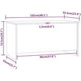  Stolić za kavu boja betona 102x55,5x52,5 cm konstruirano drvo | shoptok.hr