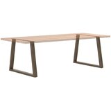  Noge za blagovaonski stol V-oblik 2 kom Prirodni čelik 90 x (72-73,3) cm Čelik | shoptok.hr