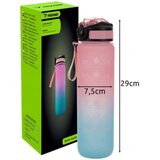  Motivacijska sportska boca za vodu sa slamčicom - 1000 ml | Shoptok.si