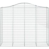  Lučne gabionske košare 15kom 200x50x160/180cm pocinčano željezo | shoptok.hr