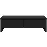 vidaXL Stalak za monitor s ladicama crni 50 x 27 x 15 cm drveni | shoptok.hr