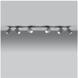 Nice Lamps Sivo točkovno svetilo 6x118 cm Toscana – | Shoptok.si