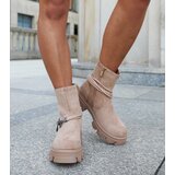 D/CEO Gemre Beige ankle boots with decorative bracelet Geraldo | shoptok.hr