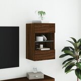  Zidni TV ormarić s LED svjetlima boja hrasta 40x30x60,5 cm | shoptok.hr