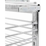  Kuhinjska izvlačna žičana košara s 3 razine srebrna 47x25x56 cm | shoptok.hr