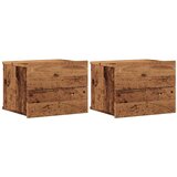  Zidni noćni ormarići 2 kom Staro drvo 40x32x30 cm | Eponuda.ba