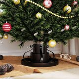 vidaXL Stojalo za božično drevo Črna 40 x 40 x 21 cm Jeklo | Shoptok.si