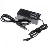 Polnilec za prenosnike Microsoft Surface Pro 3 / 4 / 5, dodaten USB izhod, 60W / 15V / 4A