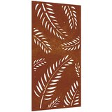  Vrtni zidni ukras 105 x 55 cm od čelika COR-TEN s uzorkom lišća | Eponuda.com