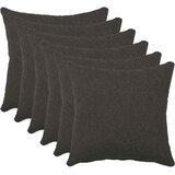  Presvlaka za jastuk 6 pcs HEERLEN Tamnosiva 40 x 40 cm Bouclé | shoptok.hr