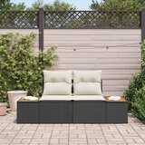  Vrtni kauč Crna 184 x 62 x 85cm poliratan | Eponuda.com