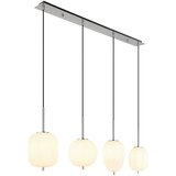 Globo Viseća LED svjetiljka Blacky I (40 W, Broj žarulja: 4 Kom., D x Š x V: 110 x 18,5 x 120 cm, Srebrna, E14) | shoptok.hr