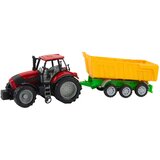  Poljoprivredni traktor s prikolicom 46cm - crveno/žuti | Shoptok.si