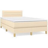  box spring s madracem krem 120 x 190 cm od tkanine | shoptok.hr