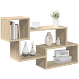  Lebdeća polica Zidna montaža Smeđa 87 x 20 x 55 cm | shoptok.hr