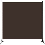 vidaXL Sobna pregrada s 1 panelom smeđa 175 x 180 cm Cijene