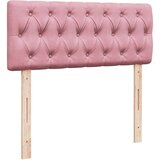 vidaXL Krevet s oprugama i madracem ružičasti 120 x 190 cm baršunasti | shoptok.hr