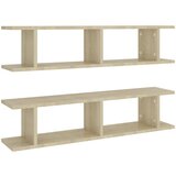 Maison Chic 2 kosi Stenske Police - Viseče police sonoma hrast 90x18x20 cm iverna plošča, (21793810) | Shoptok.si