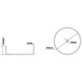 Sapho Stakleni okrugao umivaonik ø 39,5 cm Maragua – | shoptok.hr