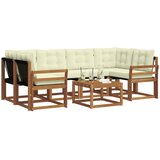  Set vanjskih sofa 7 kom. Prirodna i krem | shoptok.hr