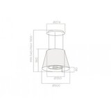 Elica aspirator platinium ostrvski 50 cm | Eponuda.com