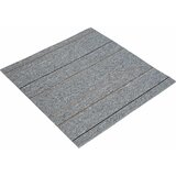  Tepih pločica Svjetlosiva s prugama 50 x 50 cm 36 pcs | shoptok.hr