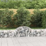  Obokane gabion košare 6 kosov 200x50x40/60 cm pocinkano železo, (20757656) | Shoptok.si