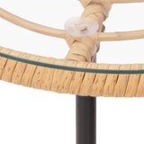  Blagovaonski stol Ø 80 cm od kaljenog stakla i čelika | shoptok.hr