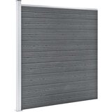 vidaXL vrtna ograda od WPC-a 353 x 186 cm siva | shoptok.hr