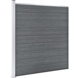 vidaXL Vrtna ograja WPC 353x186 cm siva | Shoptok.si