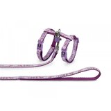 Nobby set povodac i am za mačke LOVE - Lila | ePonuda.com
