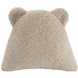 Svetlo rjava otroška sedežna blazina bouclé Bear –