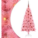  Božićno drvce s 150 LED svjetlima Ružičasta 120 cm PVC | shoptok.hr