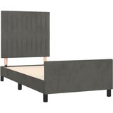  Okvir kreveta bez madraca tamnosivi 100x200 cm baršunasti | shoptok.hr
