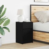  LED noćni ormarić s ladicama 2 pcs Crni hrast 38 x 34 x 61 cm | shoptok.hr