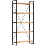 vidaXL Police za knjige s 5 razina 90x30x180 cm masivno bagremovo drvo | shoptok.hr