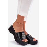 VINCEZA Leather Women's Slippers With Decoration Black 79526 | Shoptok.si