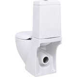 Keramička Keramična WC školjka pretok vode zadaj bela, (20766867) | Shoptok.si