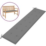 vidaXL Blazina za vrtno klop siva 200x50x3 cm Cene