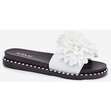 Boto Women's Slippers Decorated With Flowers White Cellanen | shoptok.hr
