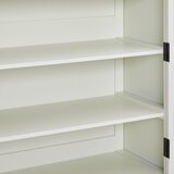 MID.YOU VITRINA, furnirano, masivno hrast, bor prozorno, naravne barve, bela | Shoptok.si