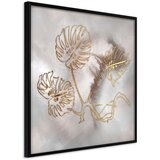  Poster - Golden Monstera Leaves 30x30 | shoptok.hr